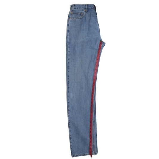 Levi's 505 Men Blue Regular Fit Straight Leg Denim Jeans W36 L36