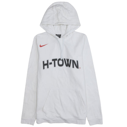 Nike Men's White H-Town Pullover Hoodie Size S Regular Fit Sportswear