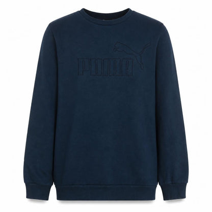PUMA Men's Navy Blue Crew Neck Pullover Sweatshirt Size S