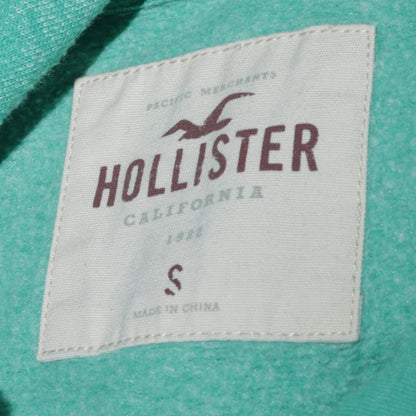 Hollister Women’s Green Pullover Hoodie Small Cotton Blend Casual