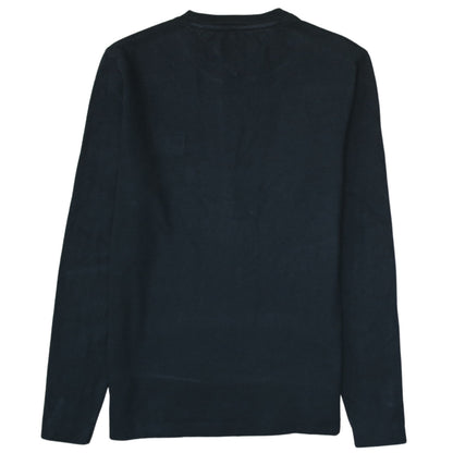 Tommy Jeans Men's Black Long Sleeve Cotton Crew Neck T-Shirt XS