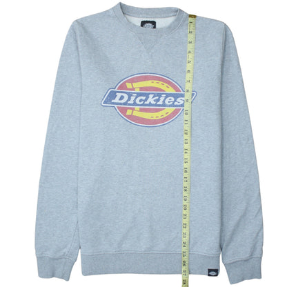 Dickies Men's Grey Small Crew Neck Pullover Sweatshirt