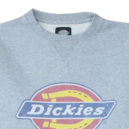 Dickies Men's Grey Small Crew Neck Pullover Sweatshirt