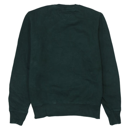 Tommy Hilfiger Mens Green Small Pullover Sweatshirt Classic Fit