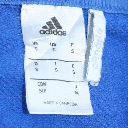 Adidas Men's Blue Hooded Pullover Sweatshirt Small