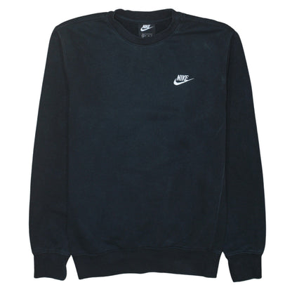 Nike Womens Black XS Pullover Crew Neck Logo Sweatshirt