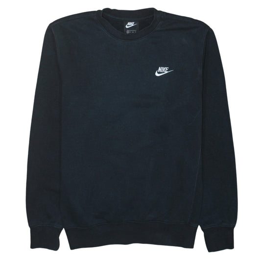 Nike Womens Black XS Pullover Crew Neck Logo Sweatshirt