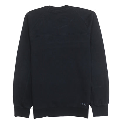 Adidas Men's Black Small Pullover Crew Neck Fleece Sweatshirt