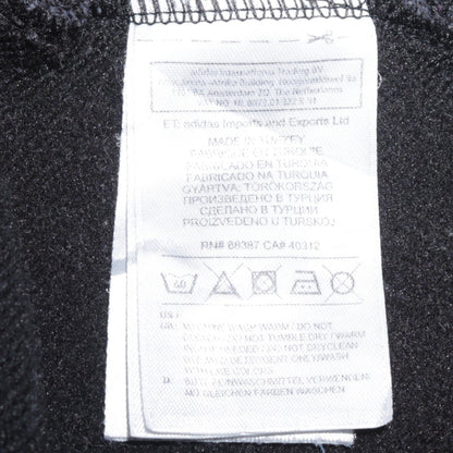 Adidas Men's Black Small Pullover Crew Neck Fleece Sweatshirt