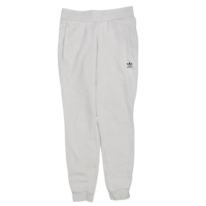 Adidas Womens White XS Joggers Fleece Cotton Blend Sweatpants