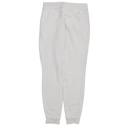 Adidas Womens White XS Joggers Fleece Cotton Blend Sweatpants