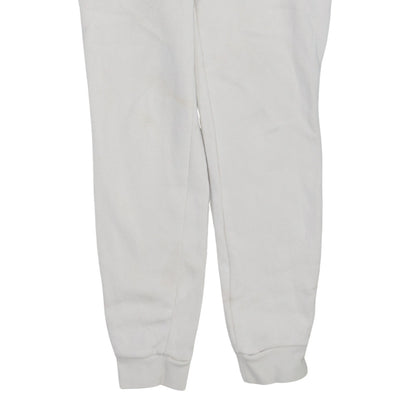 Adidas Womens White XS Joggers Fleece Cotton Blend Sweatpants