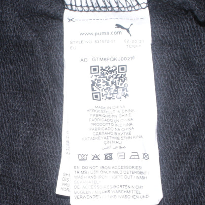 Puma Womens Black XS Crew Neck Pullover Sweatshirt