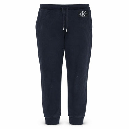 Calvin Klein Jeans Women's Black Jogger Trousers S Fleece Logo
