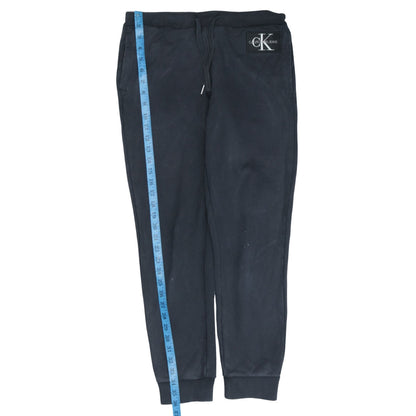 Calvin Klein Jeans Women's Black Jogger Trousers S Fleece Logo