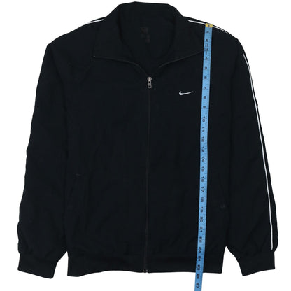 Nike Men's Black Track Jacket Medium Full Zip Lightweight