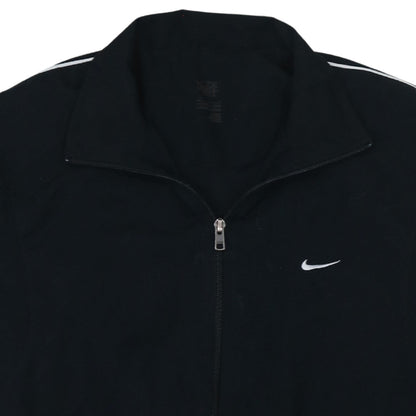 Nike Men's Black Track Jacket Medium Full Zip Lightweight