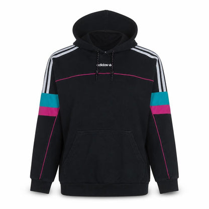 Adidas Women Black Hoodie UK 10 Pullover Hooded Sweatshirt