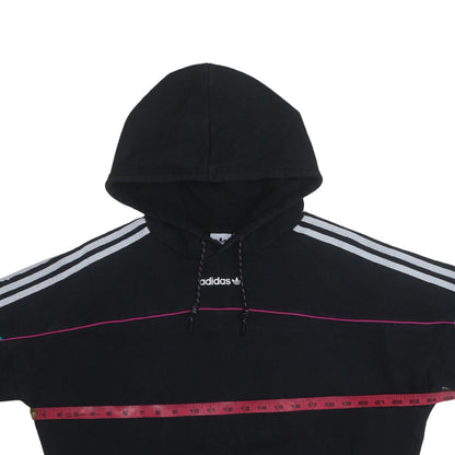 Adidas Women Black Hoodie UK 10 Pullover Hooded Sweatshirt