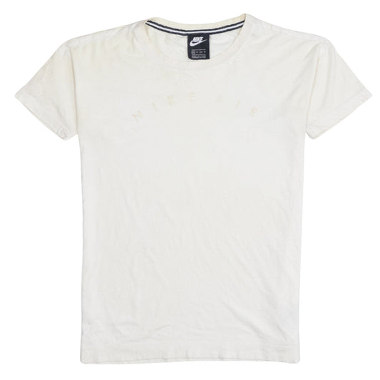Nike Women's Ivory Air Logo Cotton Basic T-Shirt XS