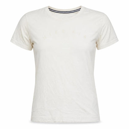 Nike Women's Ivory Air Logo Cotton Basic T-Shirt XS