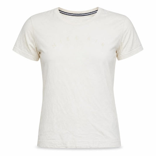 Nike Women's Ivory Air Logo Cotton Basic T-Shirt XS