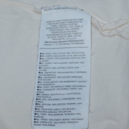 Nike Women's Ivory Air Logo Cotton Basic T-Shirt XS