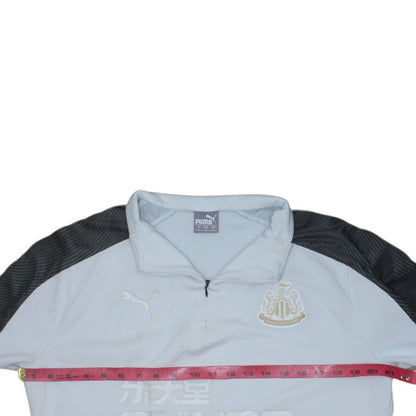 Puma Men’s Grey 1/4 Zip Newcastle United Sweatshirt L