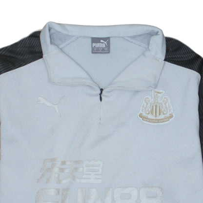 Puma Men’s Grey 1/4 Zip Newcastle United Sweatshirt L
