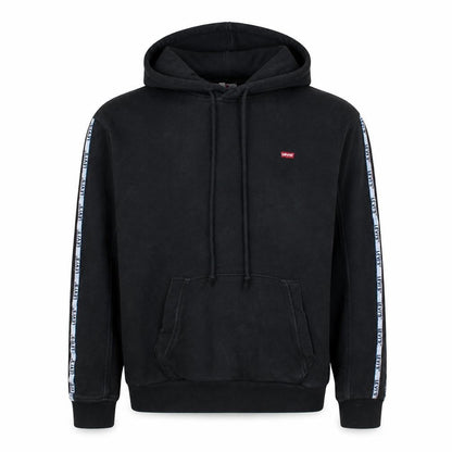 Levi's Men's Black XS Pullover Hoodie with Logo Trim