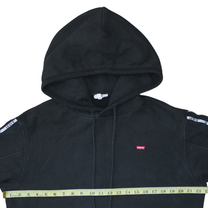 Levi's Men's Black XS Pullover Hoodie with Logo Trim