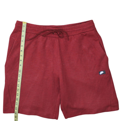 Nike Men's Red XL Sweat Shorts Activewear Cotton Blend Drawstring