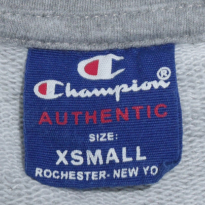 Champion Men's Grey XS Crew Neck Logo Pullover Sweatshirt