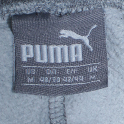 Puma Men's Grey M Sweatpants Joggers Elastic Waist Fleece Trousers
