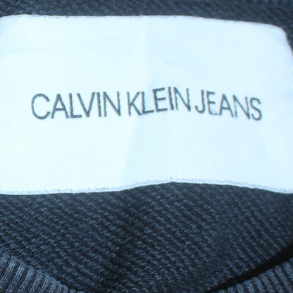 Calvin Klein Jeans Men's Black Logo Crew Neck Sweatshirt M