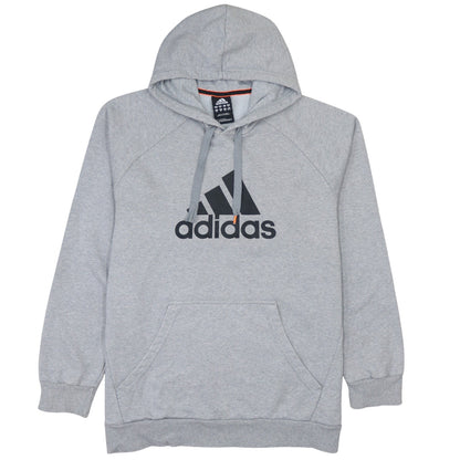 Adidas Men's Grey Pullover Hoodie Size S Essentials Fleece
