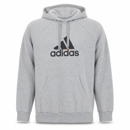 Adidas Men's Grey Pullover Hoodie Size S Essentials Fleece