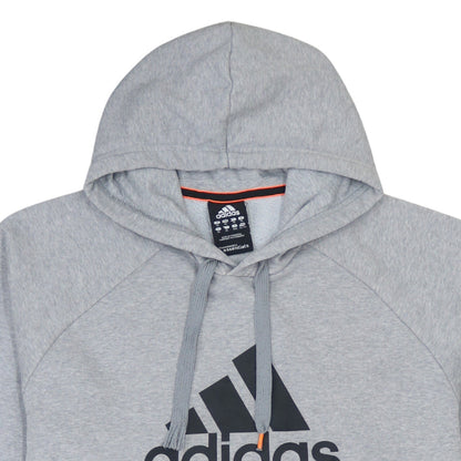 Adidas Men's Grey Pullover Hoodie Size S Essentials Fleece