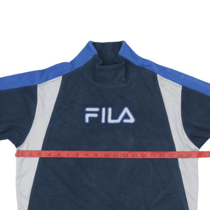 Fila Boys Navy Blue Fleece Sweatshirt Size 14 Years Pullover Logo Top