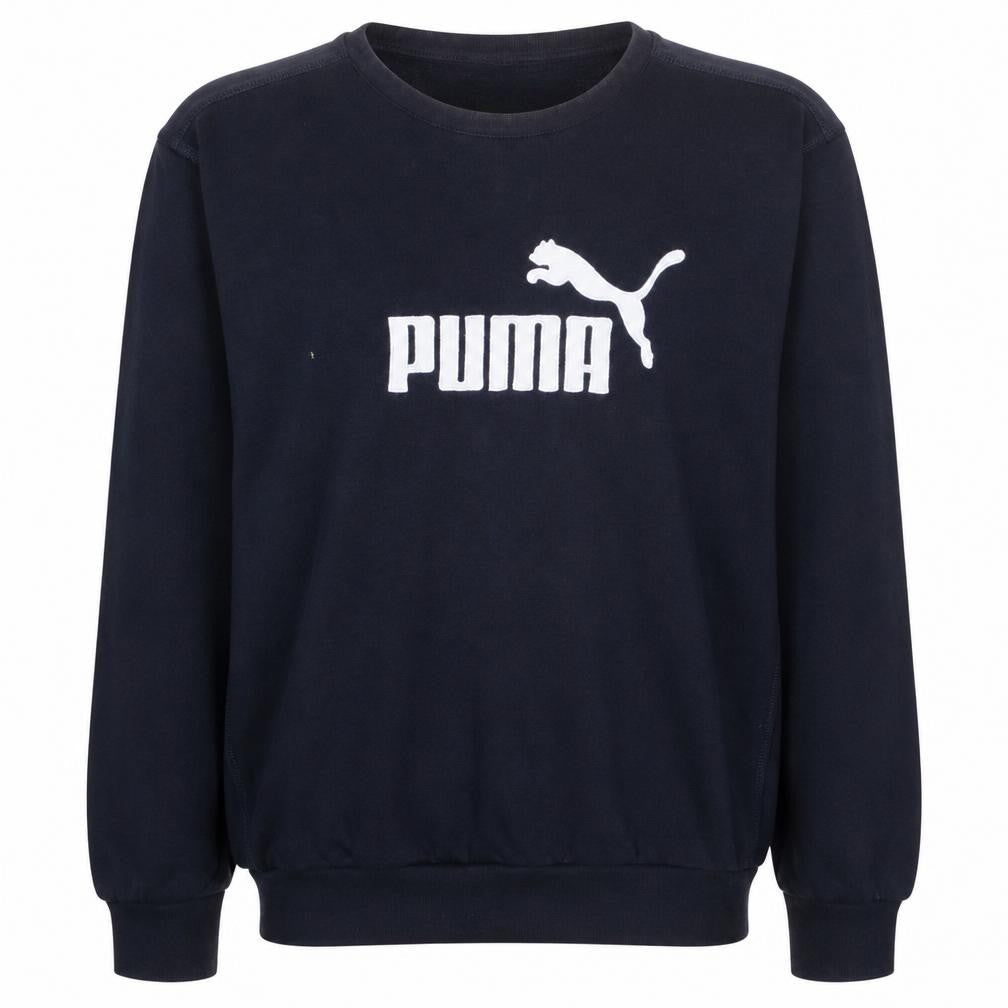 Puma Men's Blue Logo Pullover Sweatshirt Size L