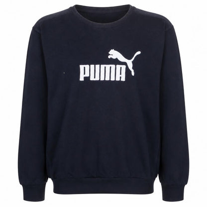 Puma Men's Blue Logo Pullover Sweatshirt Size L