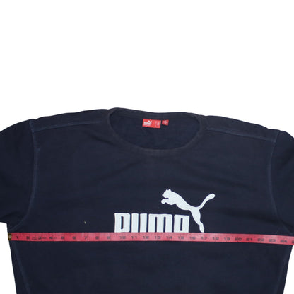 Puma Men's Blue Logo Pullover Sweatshirt Size L