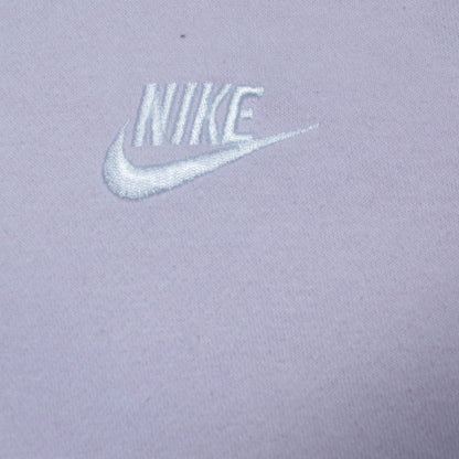 Nike Women’s Pink Pullover Hoodie Small Embroidered Logo Cotton Blend