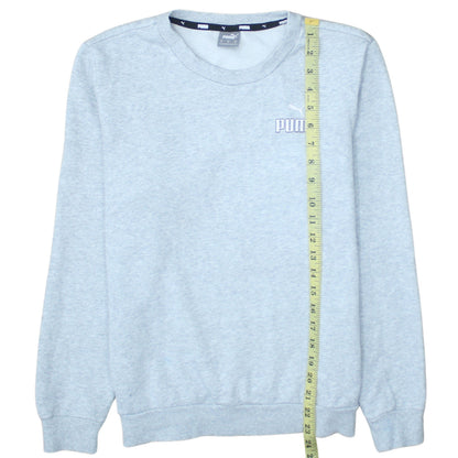 Puma Men's Grey Crew Neck Pullover Sweatshirt Size M