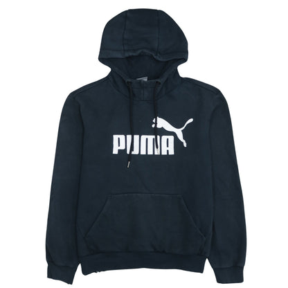 Puma Women's Black Pullover Hoodie Size S Relaxed Fit Logo Design