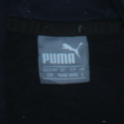 Puma Women's Black Pullover Hoodie Size S Relaxed Fit Logo Design