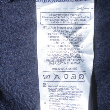 adidas Men's Red & Blue Pullover Hoodie Size M Sports Logo Fleece