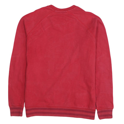 Majestic Men's Red Crew Neck Sweatshirt XS Sports Graphic Pullover
