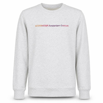 Scotch & Soda Men’s Grey Logo Pullover Sweatshirt Size M
