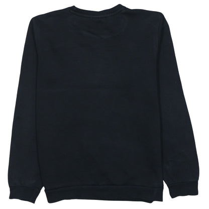 Puma Boys Black Crew Neck Pullover Sweatshirt 14-15 Years Logo Fleece